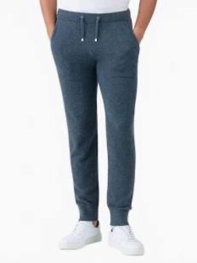 Ron Dorff Cashmere Pants, Sage Green, Size Medium